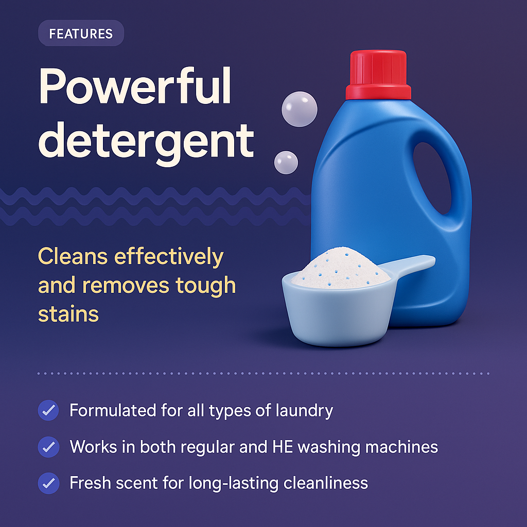 Powerful Detergent for Effective Stain Removal