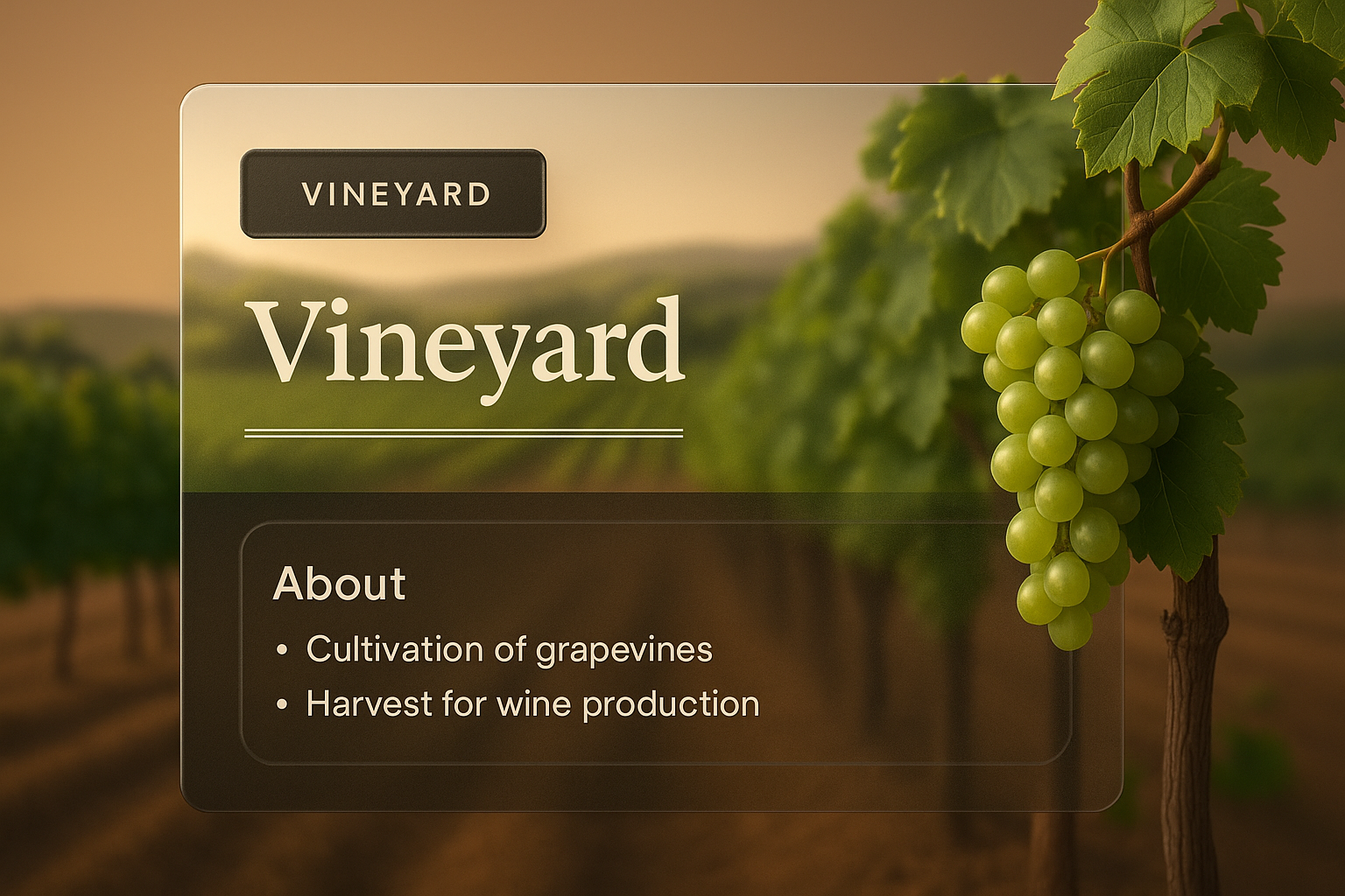 3D Vineyard Design with Informative Overlay