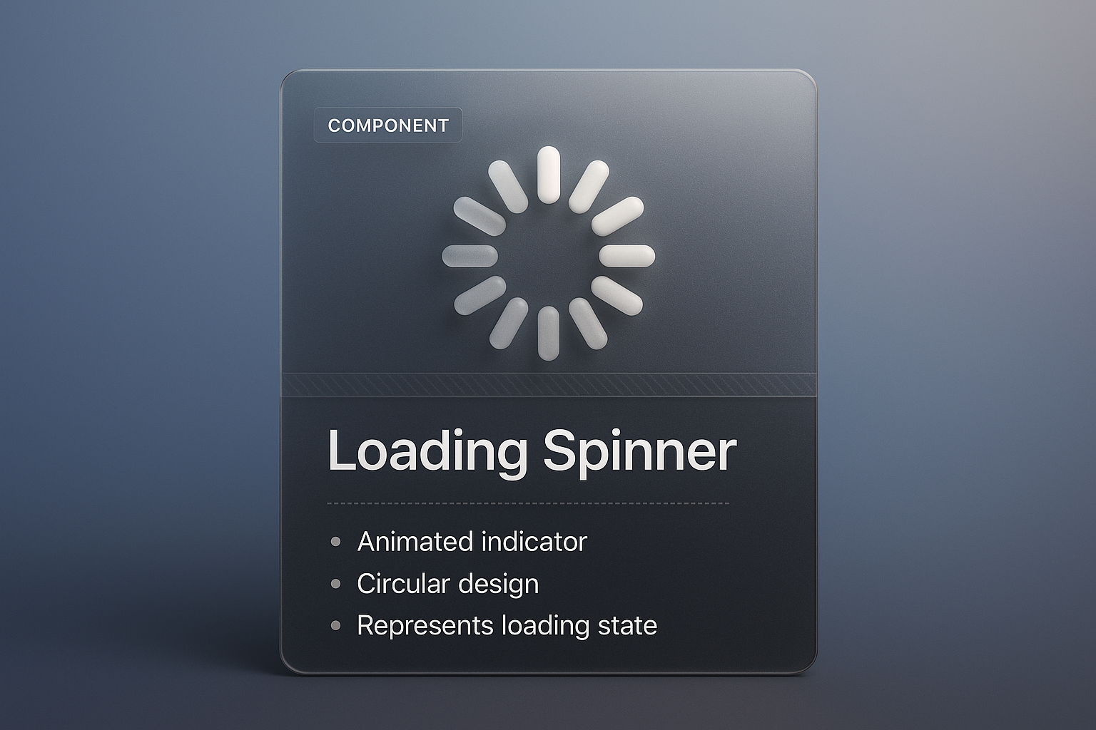 3D Loading Spinner Design with Modern Aesthetics