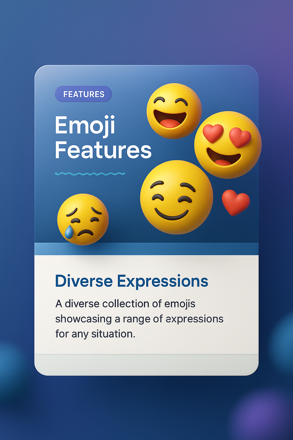Diverse Emoji Collection for Digital Communication Features
