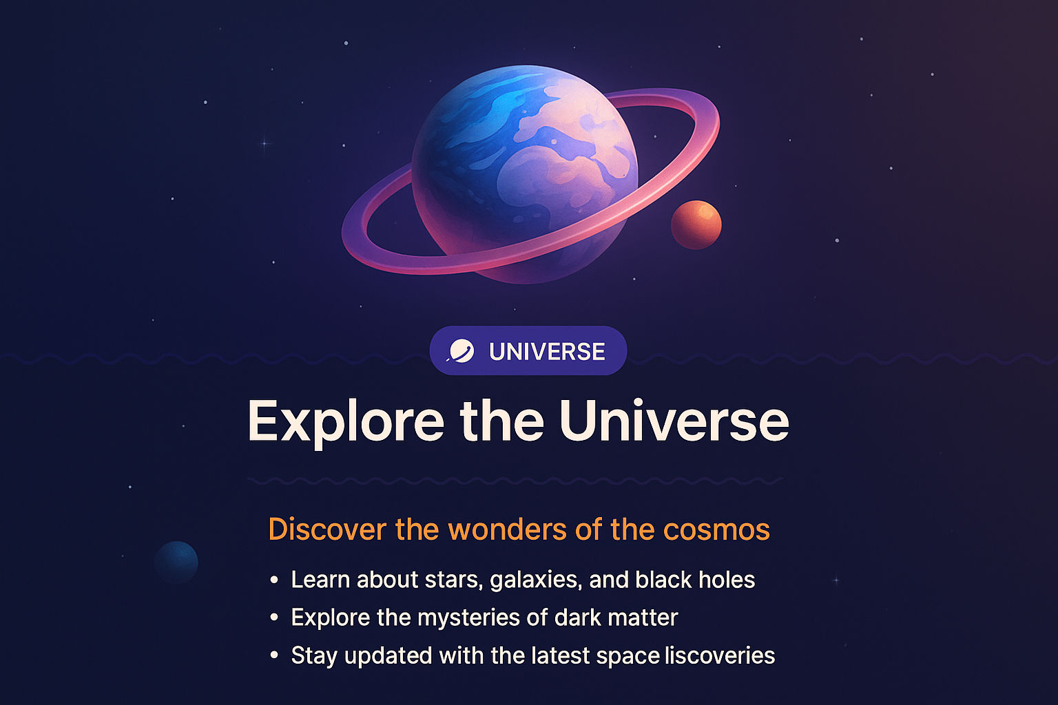 Explore the Universe: Discover Cosmic Wonders in 3D Illustration
