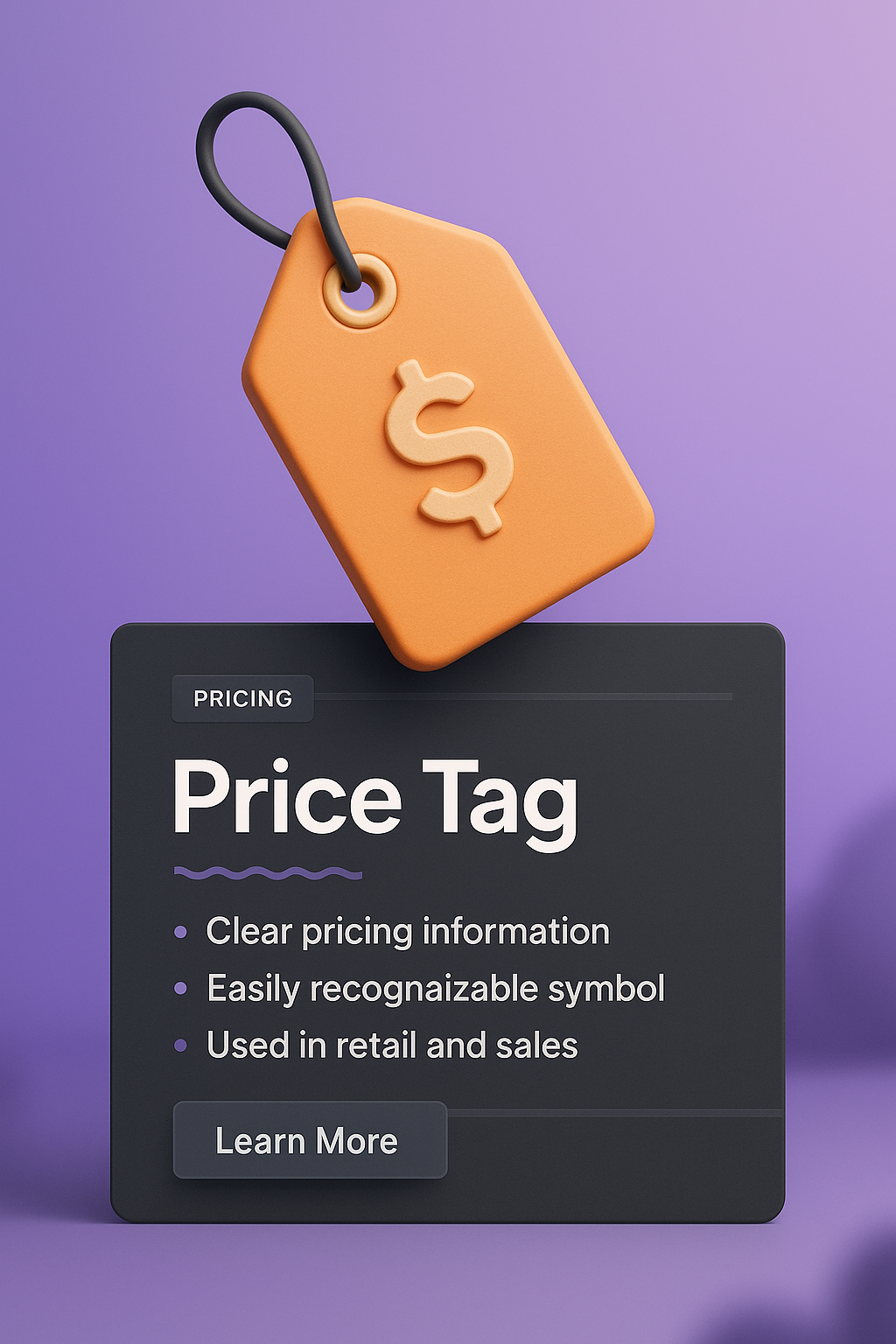 3D Price Tag Design with Clear Pricing Information