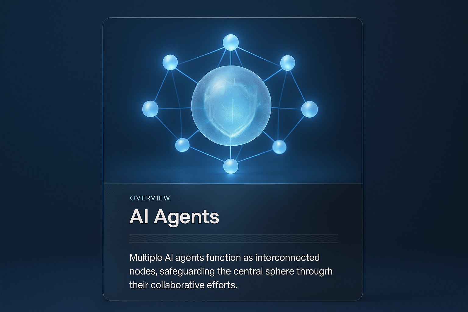 Visual Representation of AI Agents as Light Nodes