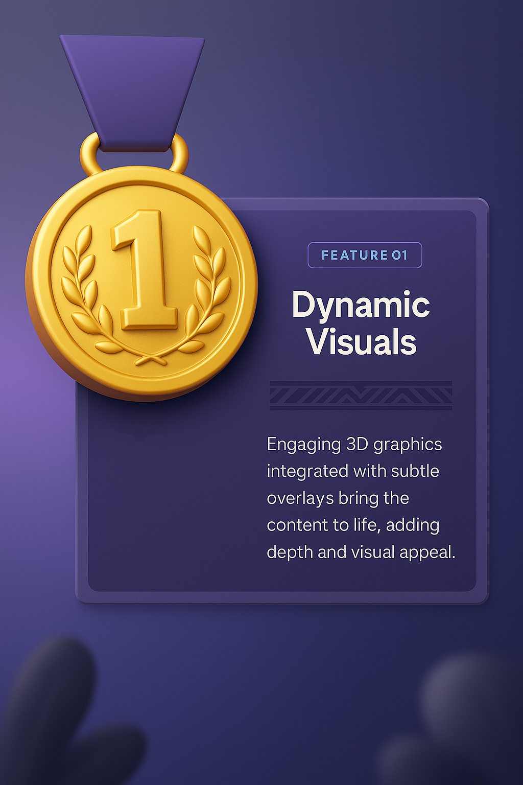 Dynamic 3D Medal Set for Sports Awards and Competitions