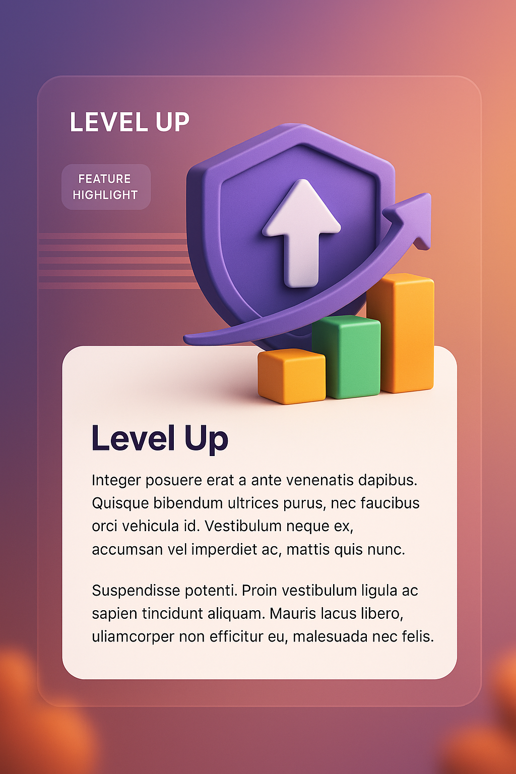 3D Web Design Featuring Level Up Conceptualization