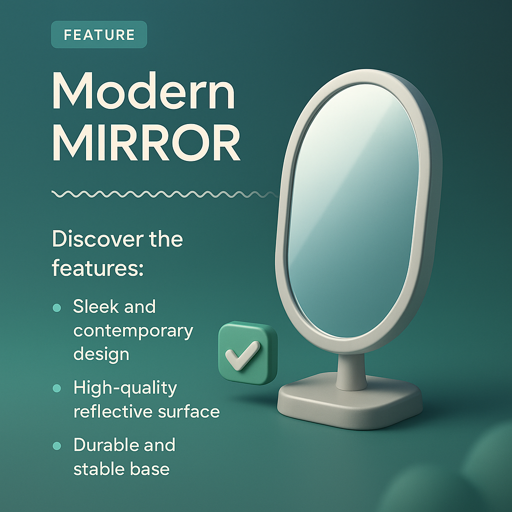 Modern Mirror: Features of 3D Design in Home Decor