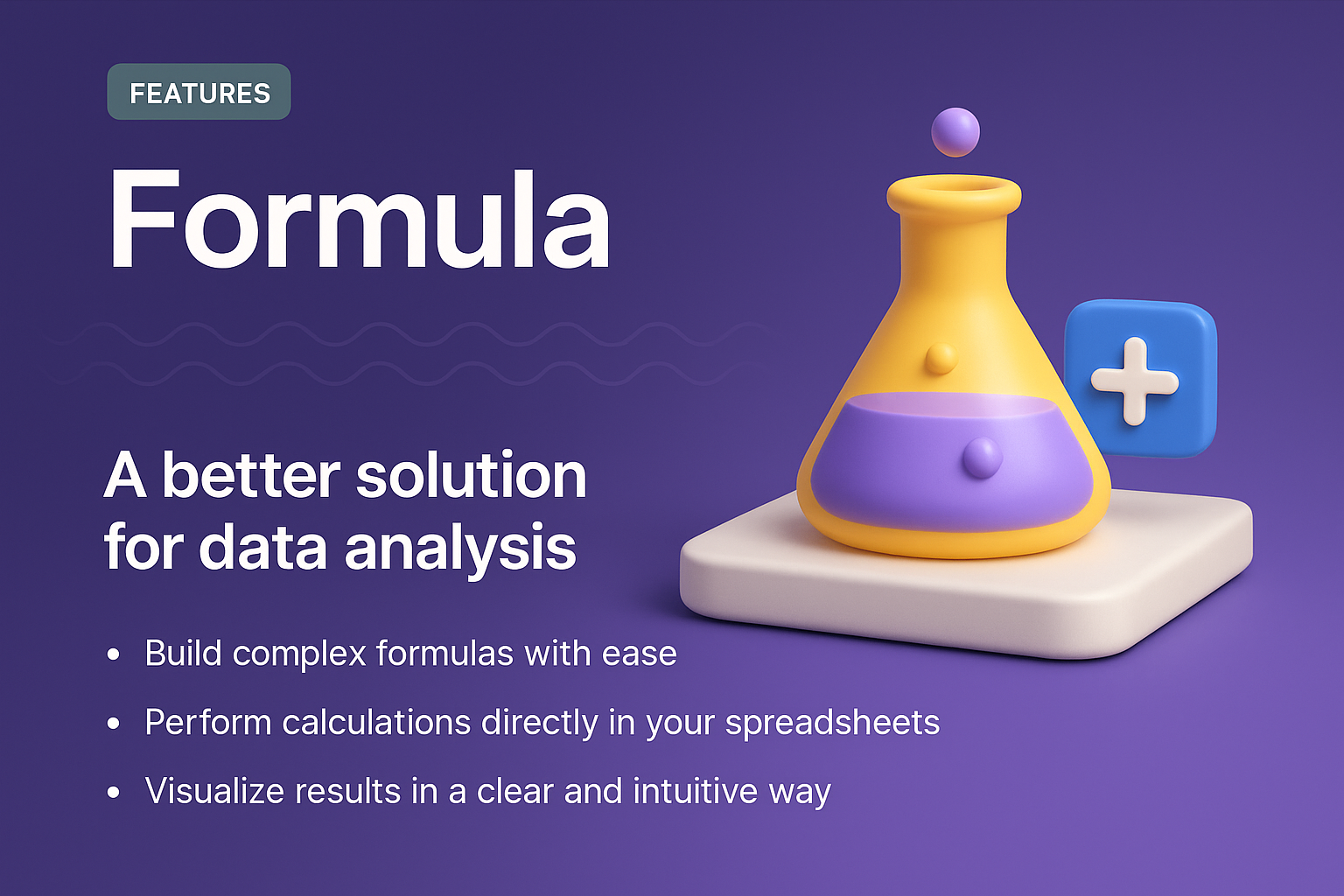 3D Landing Page Design for Formula Features