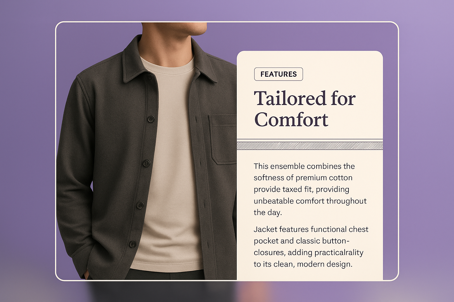 Stylish 3D Fashion Design with Tailored Comfort Features