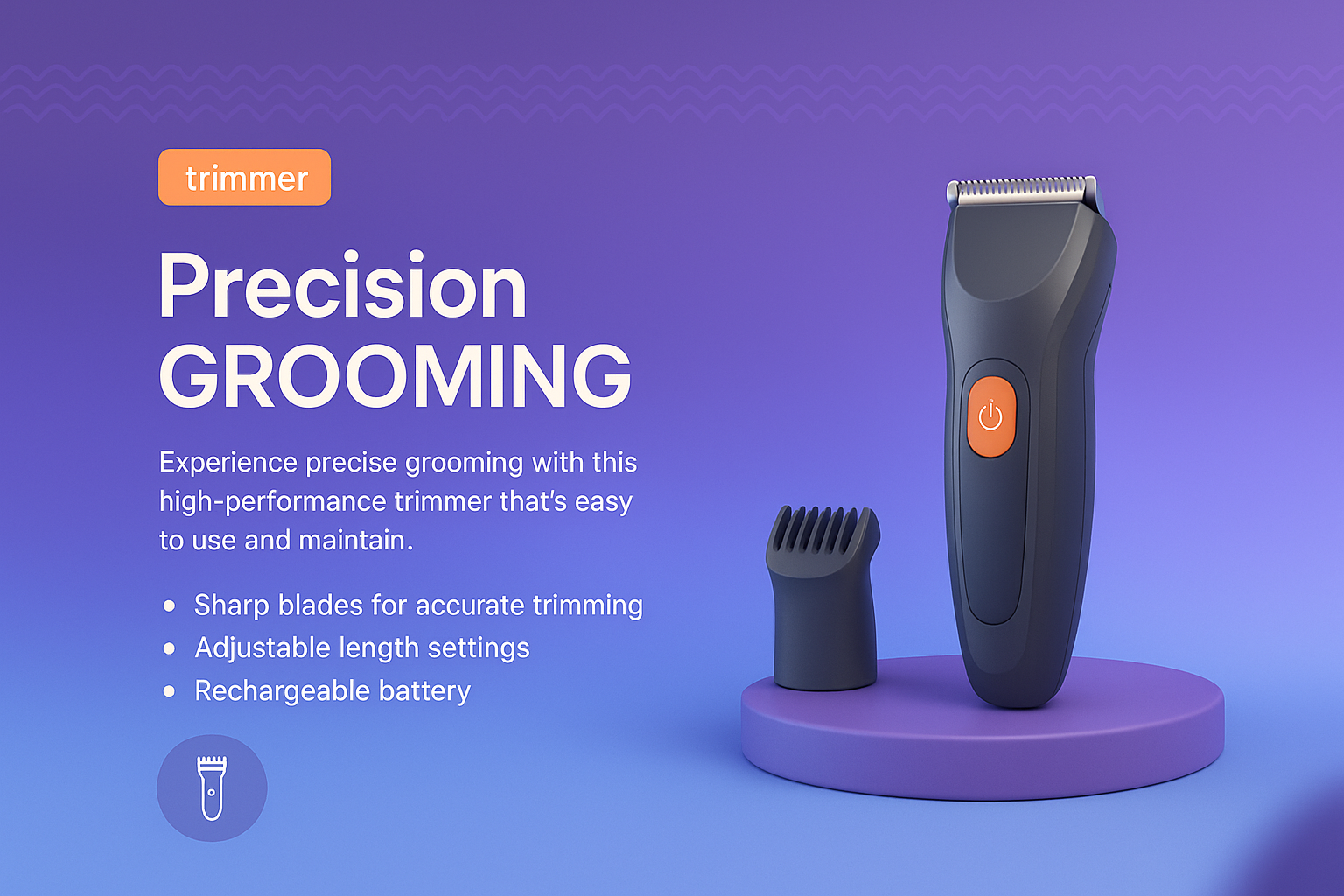High-Performance Trimmer for Precision Grooming