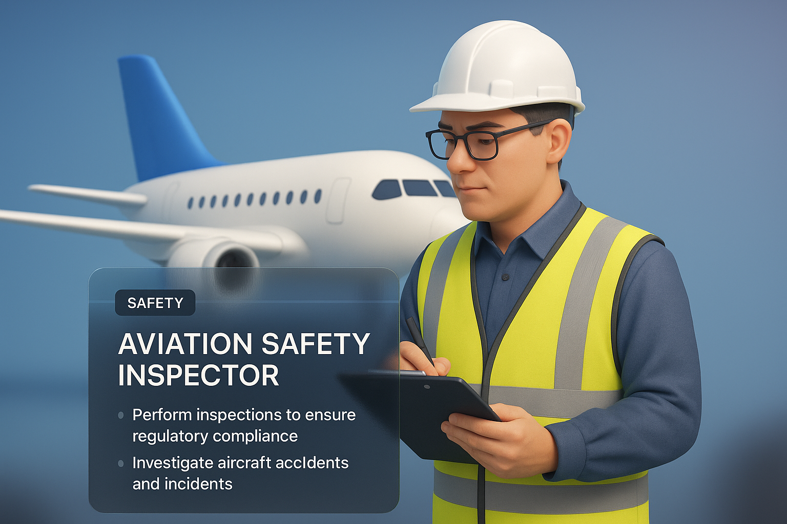 Aviation Safety Inspector Conducting Inspections