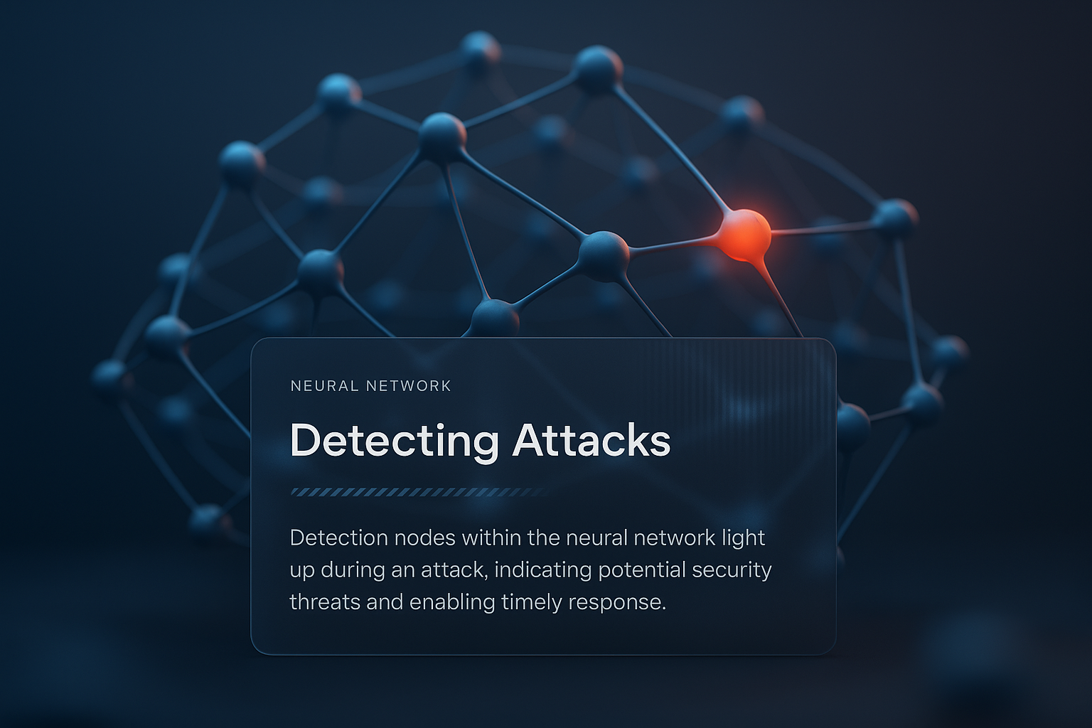 Neural Network Visualization of Attack Detection Nodes