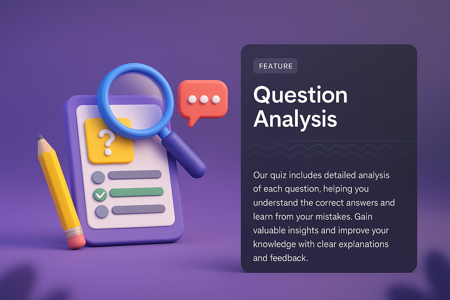 3D Web Page Design Featuring Interactive Quiz Elements