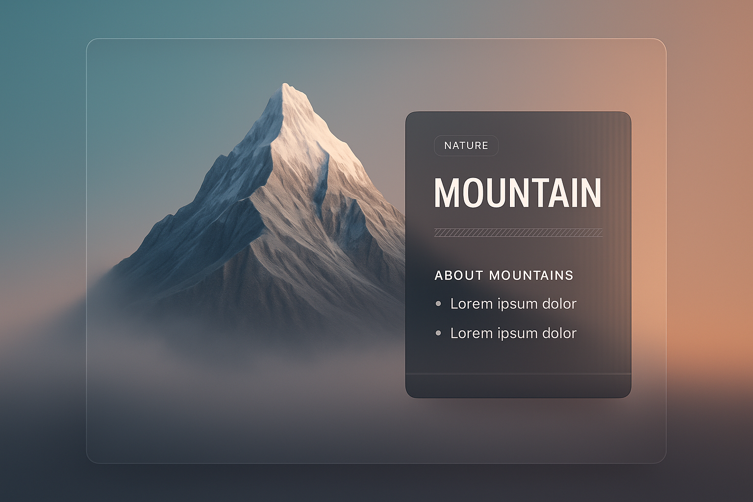 Stunning 3D Mountain Illustration for Web Design Concepts