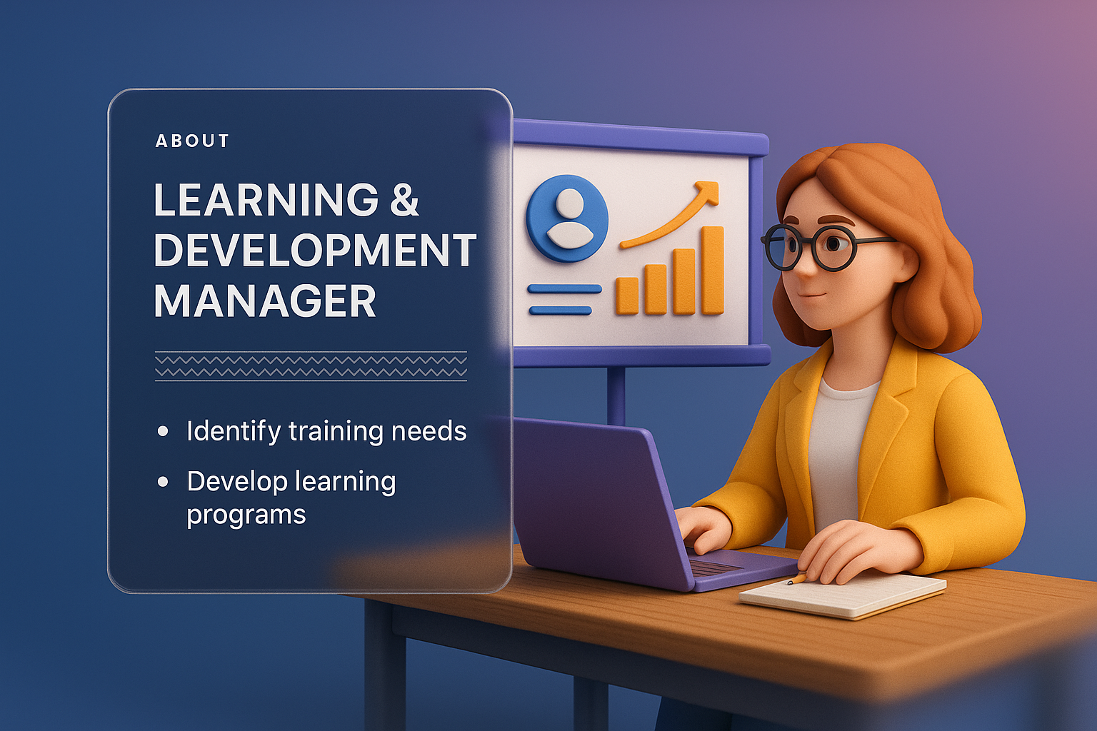 3D Web Page Design for Learning Development Manager
