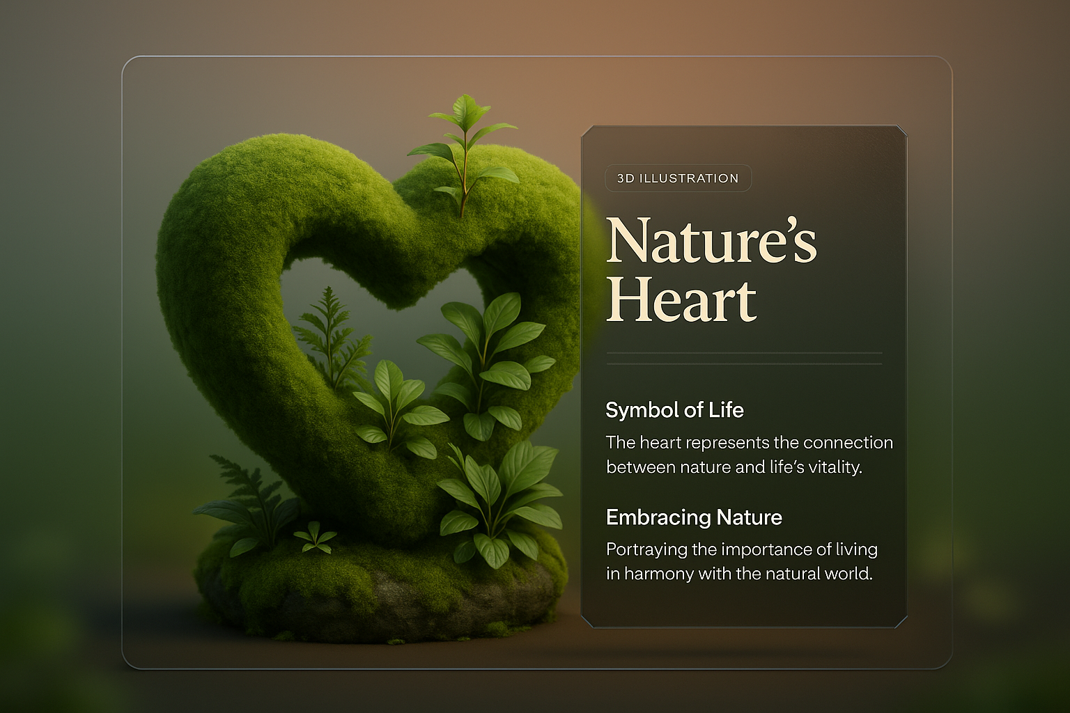 Nature's Heart: A Symbol of Life and Harmony