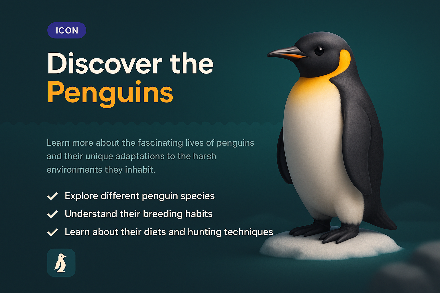 Discover the Fascinating Lives of Penguins - 3D Illustration