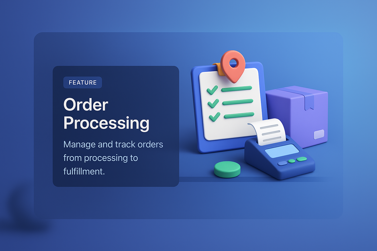 3D Web Page Design for Order Processing Feature