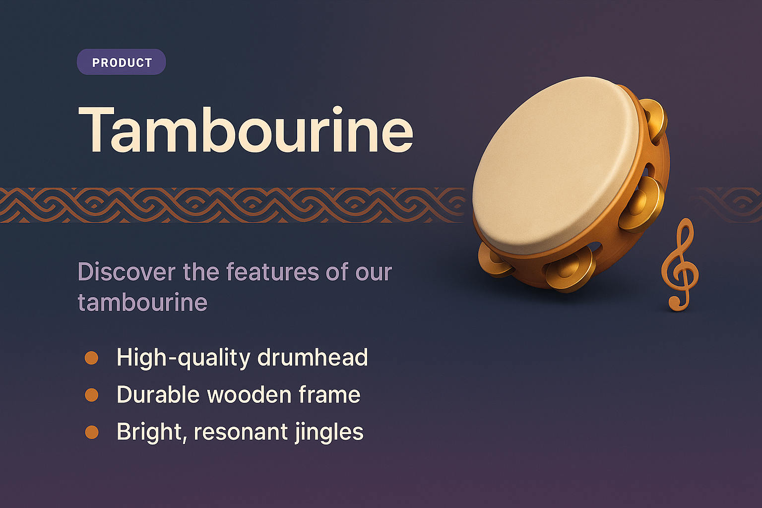 Explore Our High-Quality Tambourine Features and Design