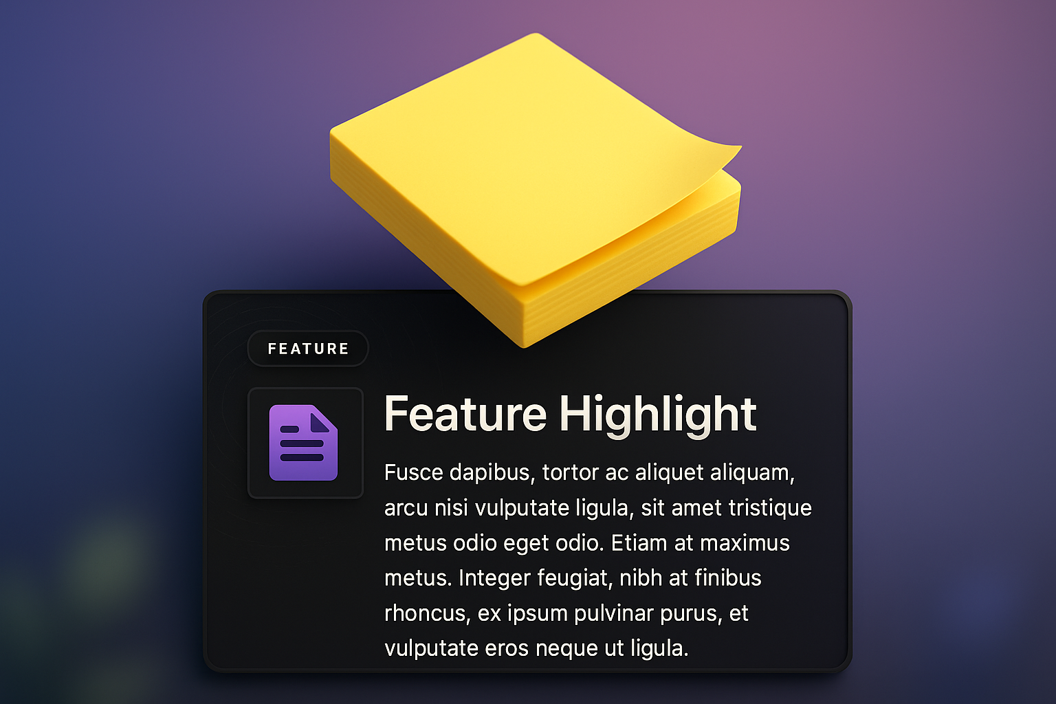 3D Web Design Integration with Feature Highlight