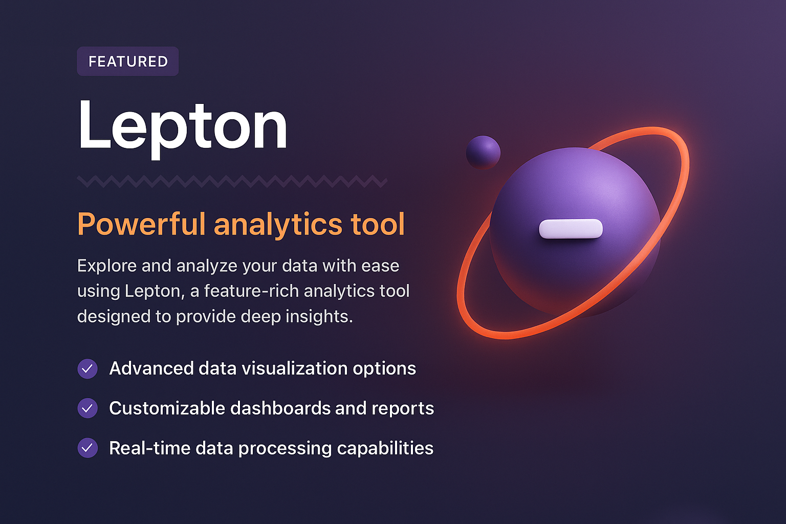 Landing Page Design Featuring 3D Illustration for Lepton Tool