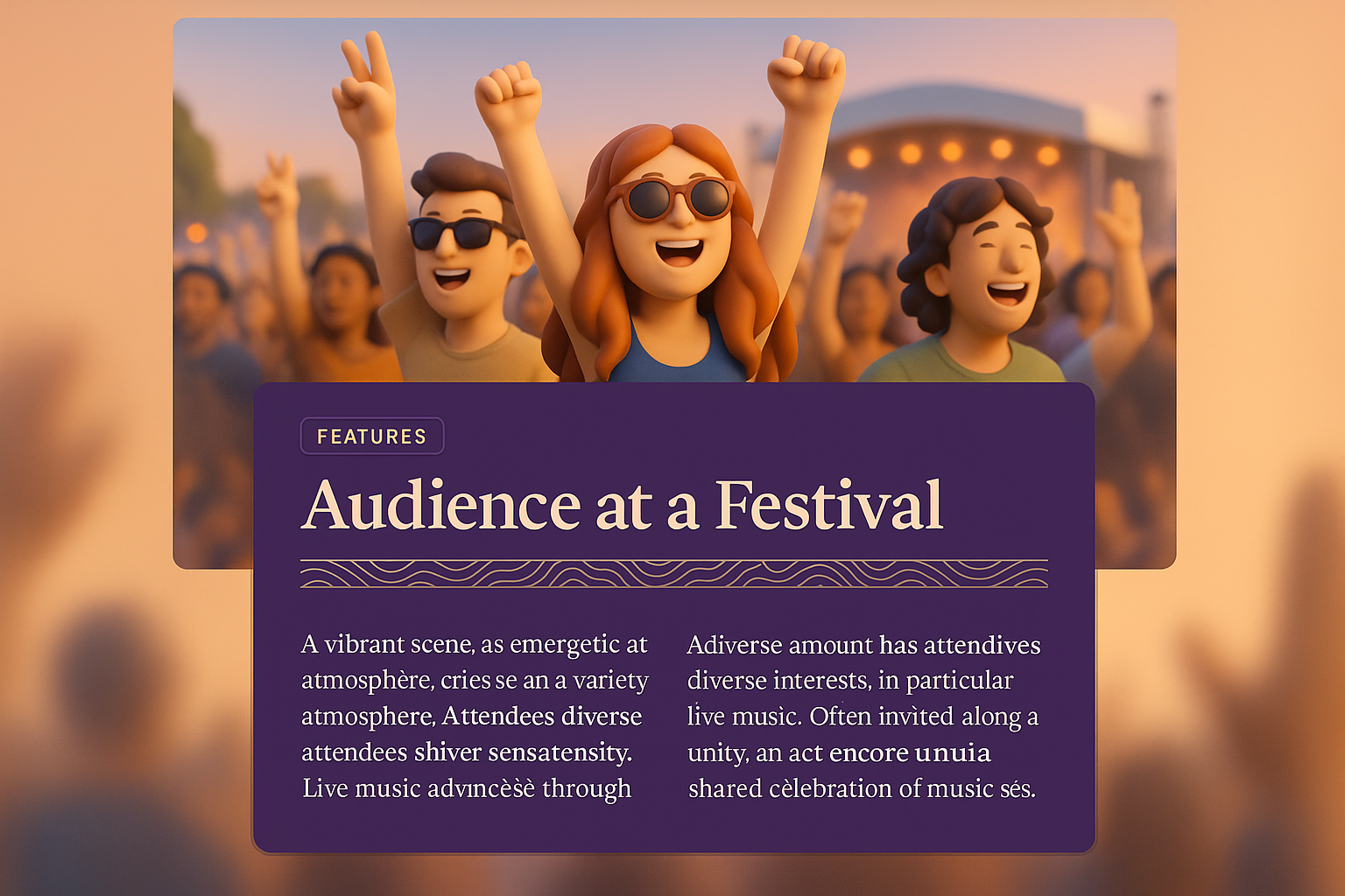 Vibrant Audience Atmosphere at Festival Celebration