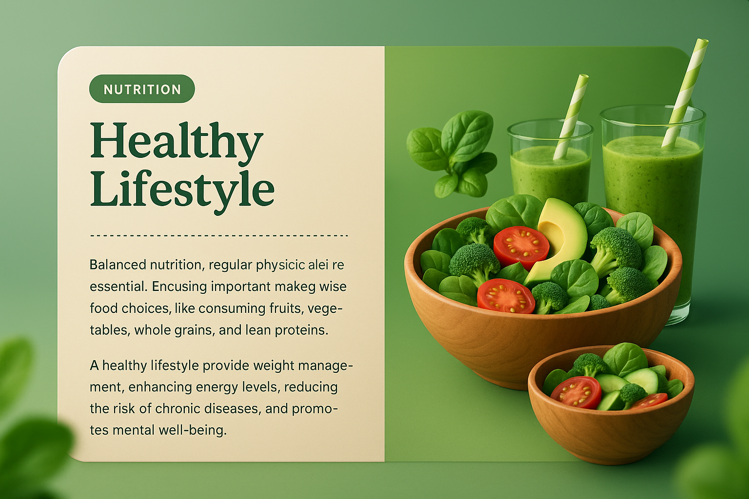 Healthy Lifestyle: Nutrition and Well-Being