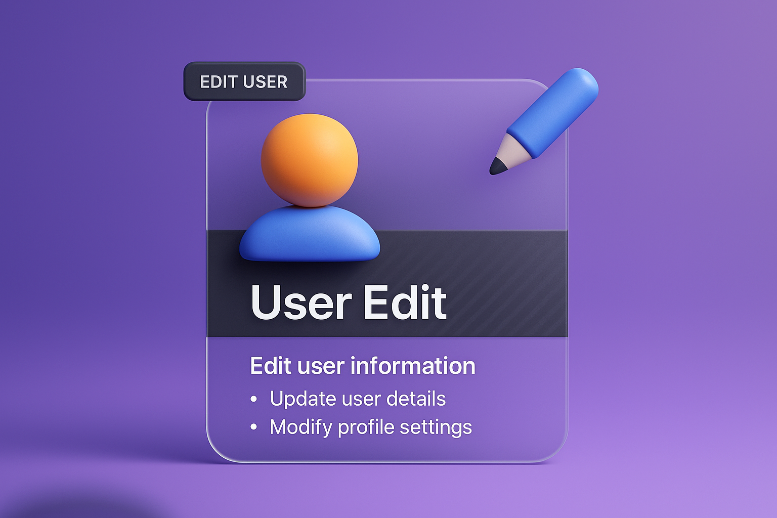 Creative User Edit Interface Design in 3D