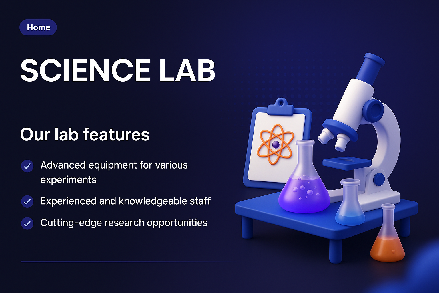 Modern Science Lab: Advanced Research and Equipment