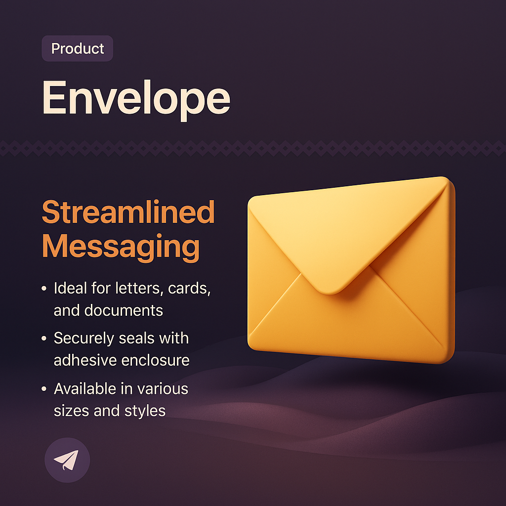 3D Envelope Design for Streamlined Messaging Solutions