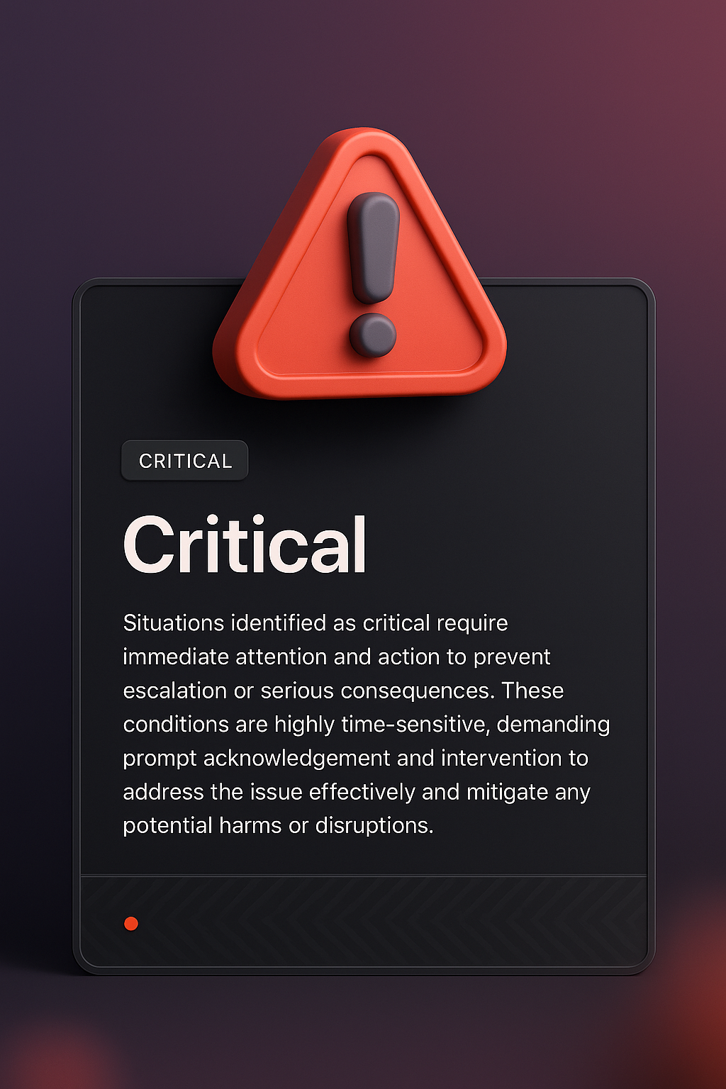 Integrated 3D Web Page Design with Critical Alert Feature