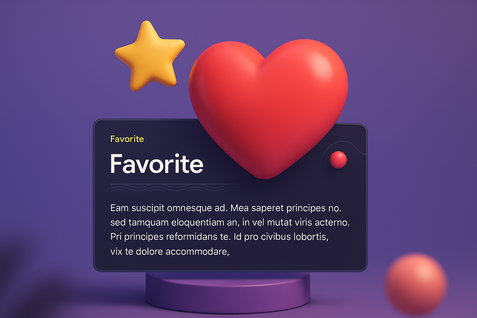 Stylish 3D Visualization of Favorite Concept