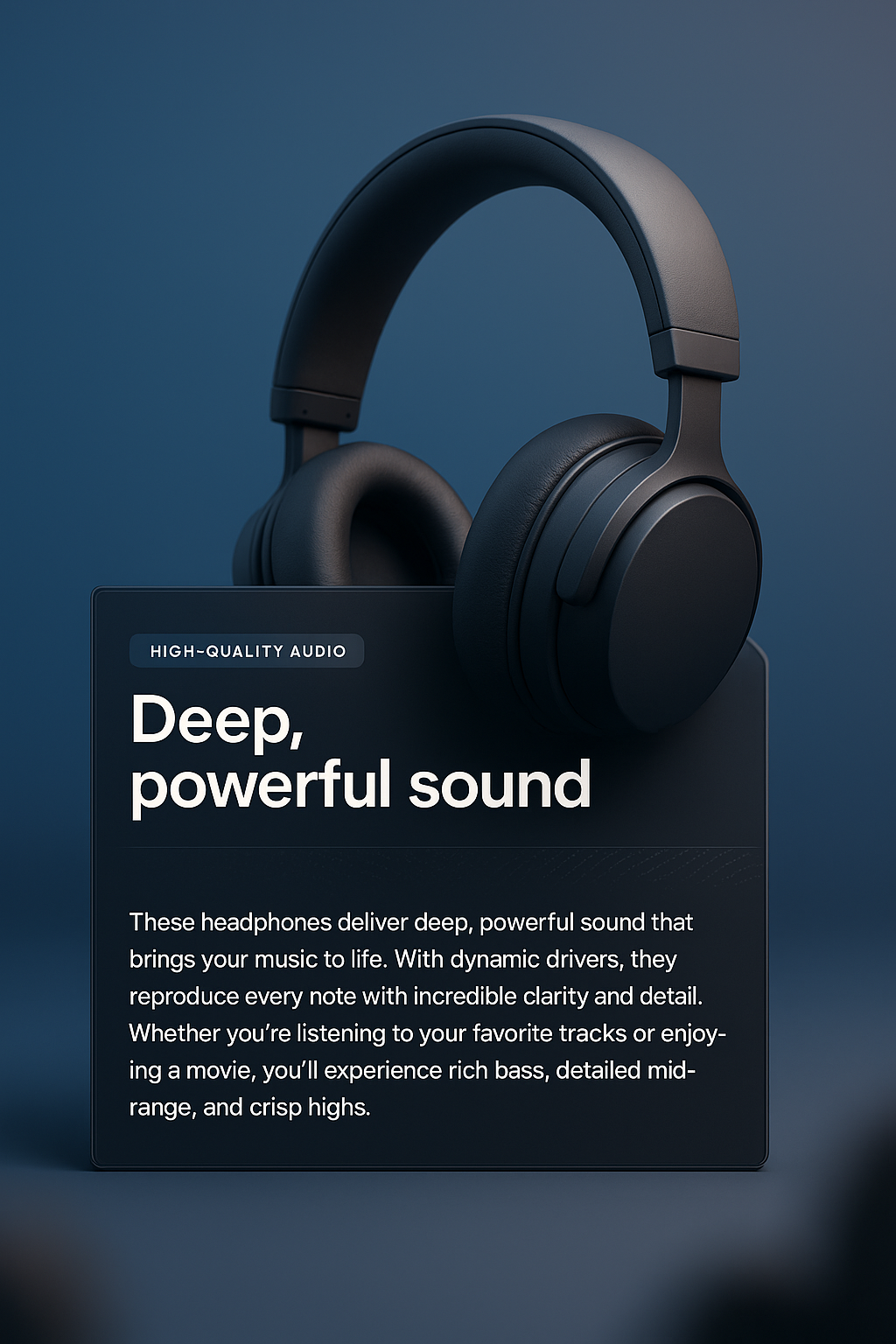 3D Headphones Design with Rich Audio Features