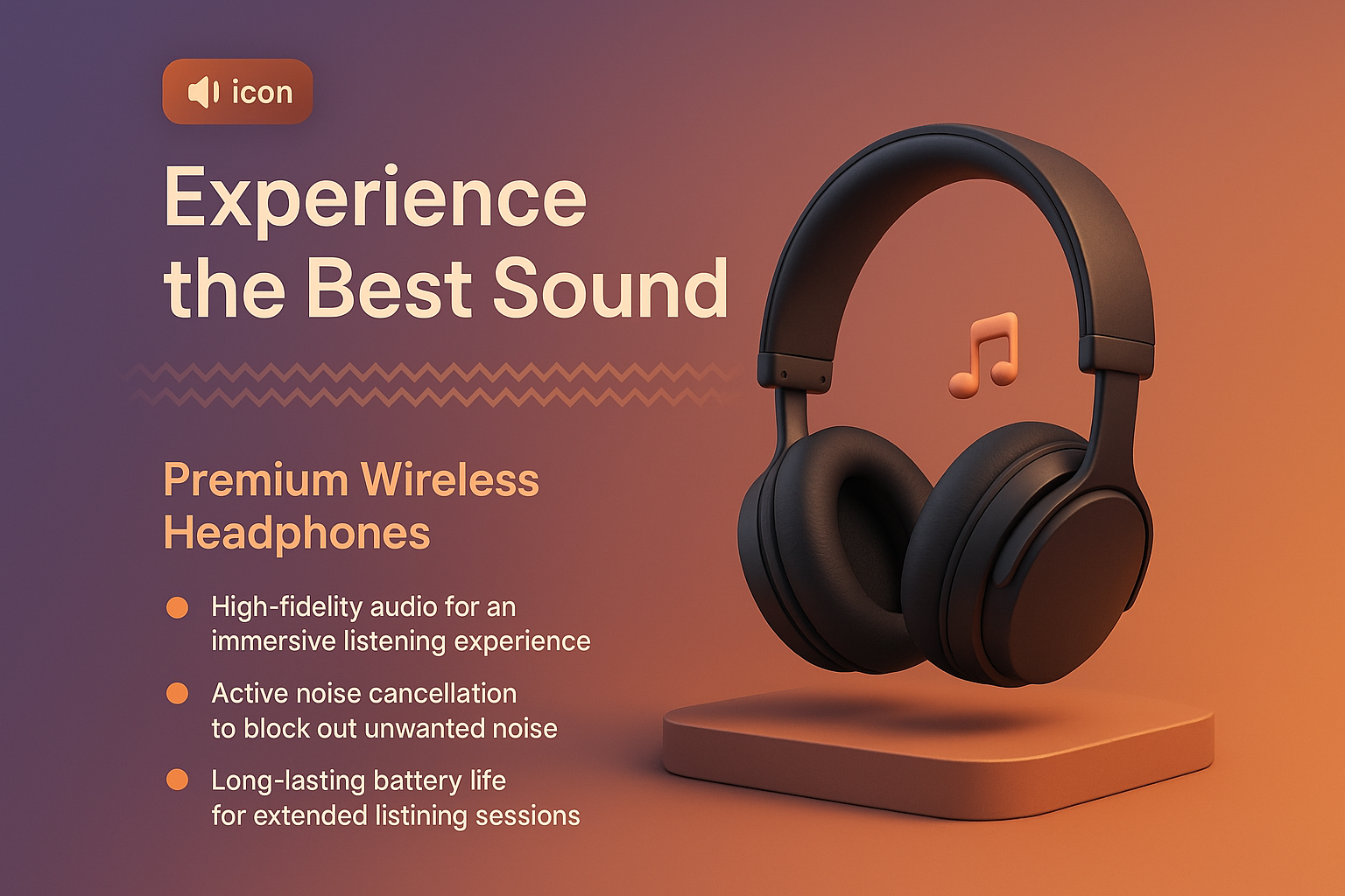 Stylish Headphones for Immersive Sound Experience