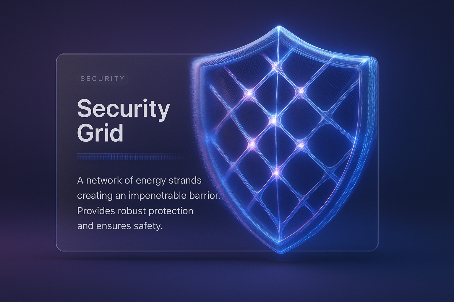 3D Security Grid Design with Energy Strands