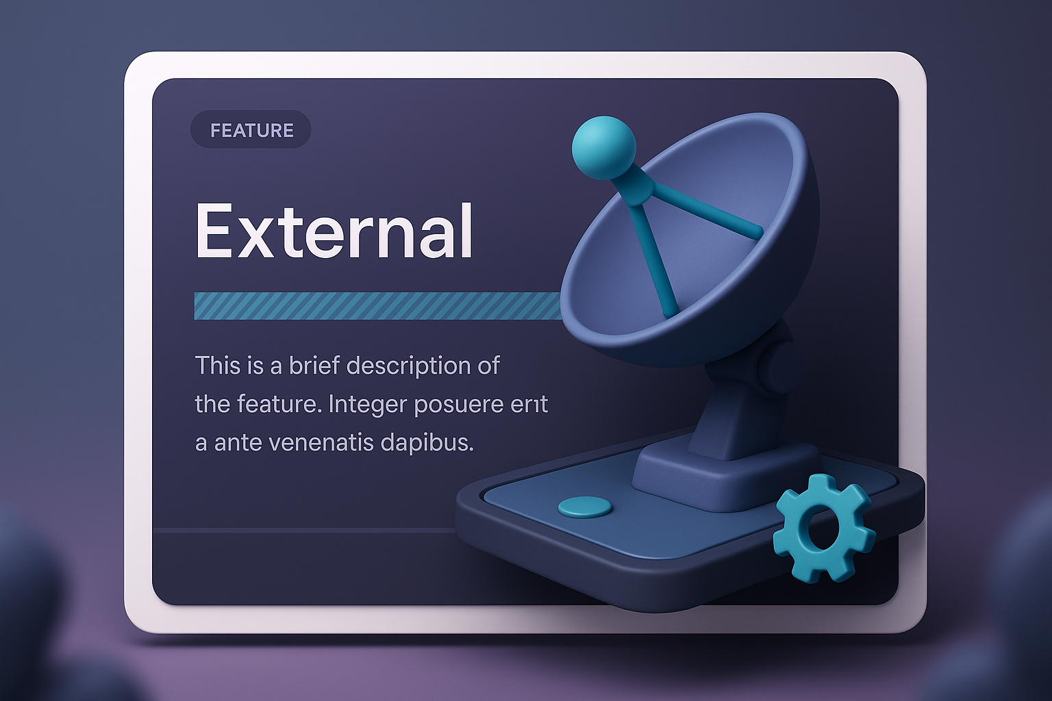 3D Illustration Design for Feature Description