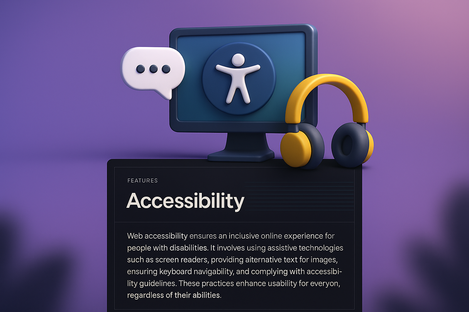 3D Design for Accessibility Features in Web Development