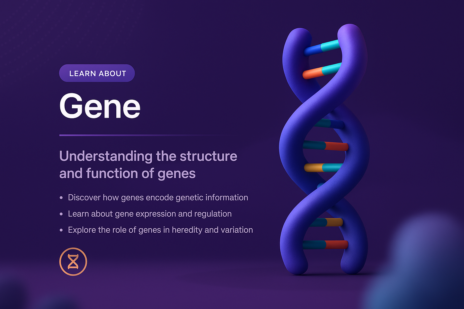 3D Illustrated Landing Page for Gene Information