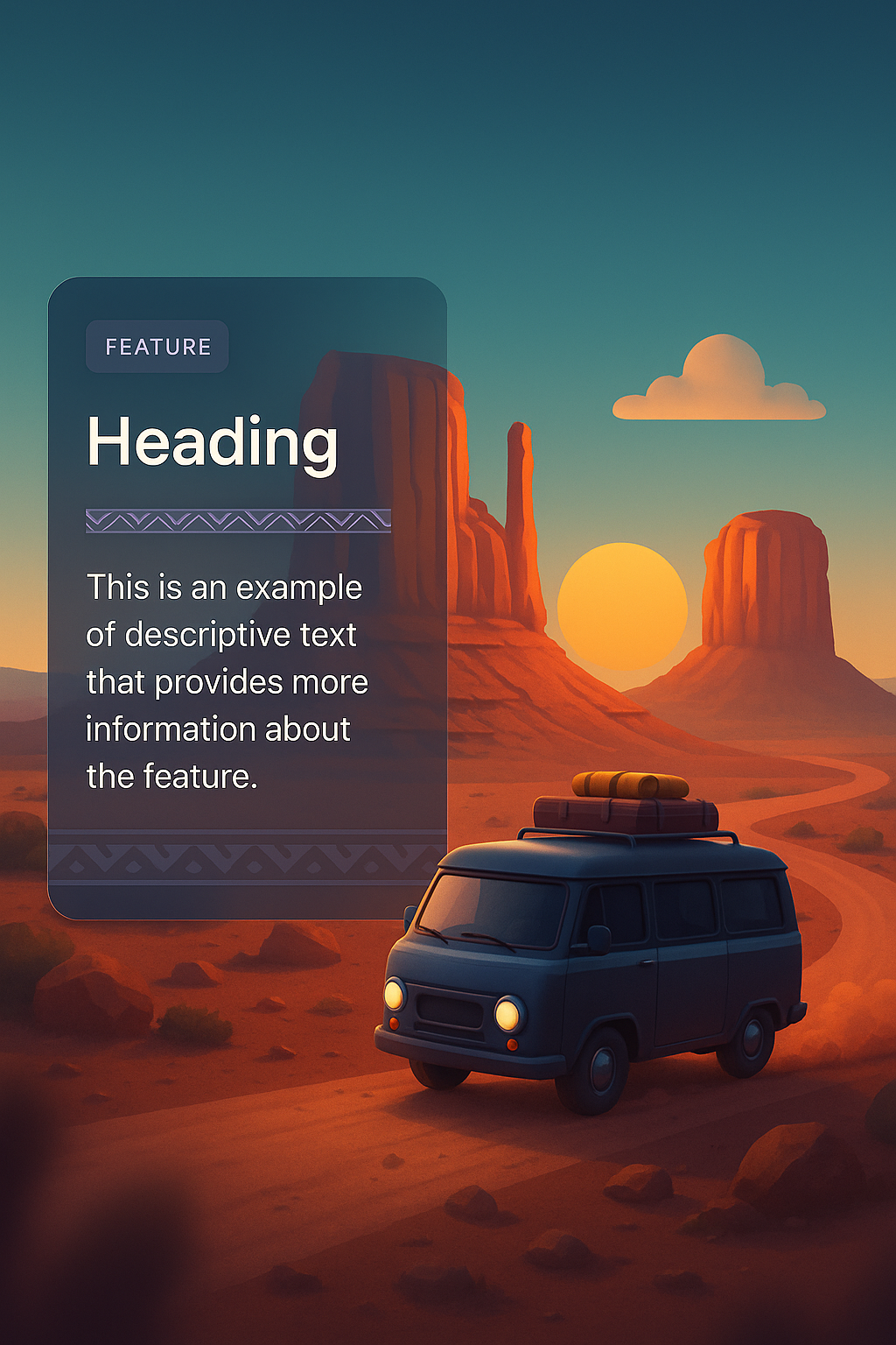 Modern 3D Design with Feature Block and Landscape