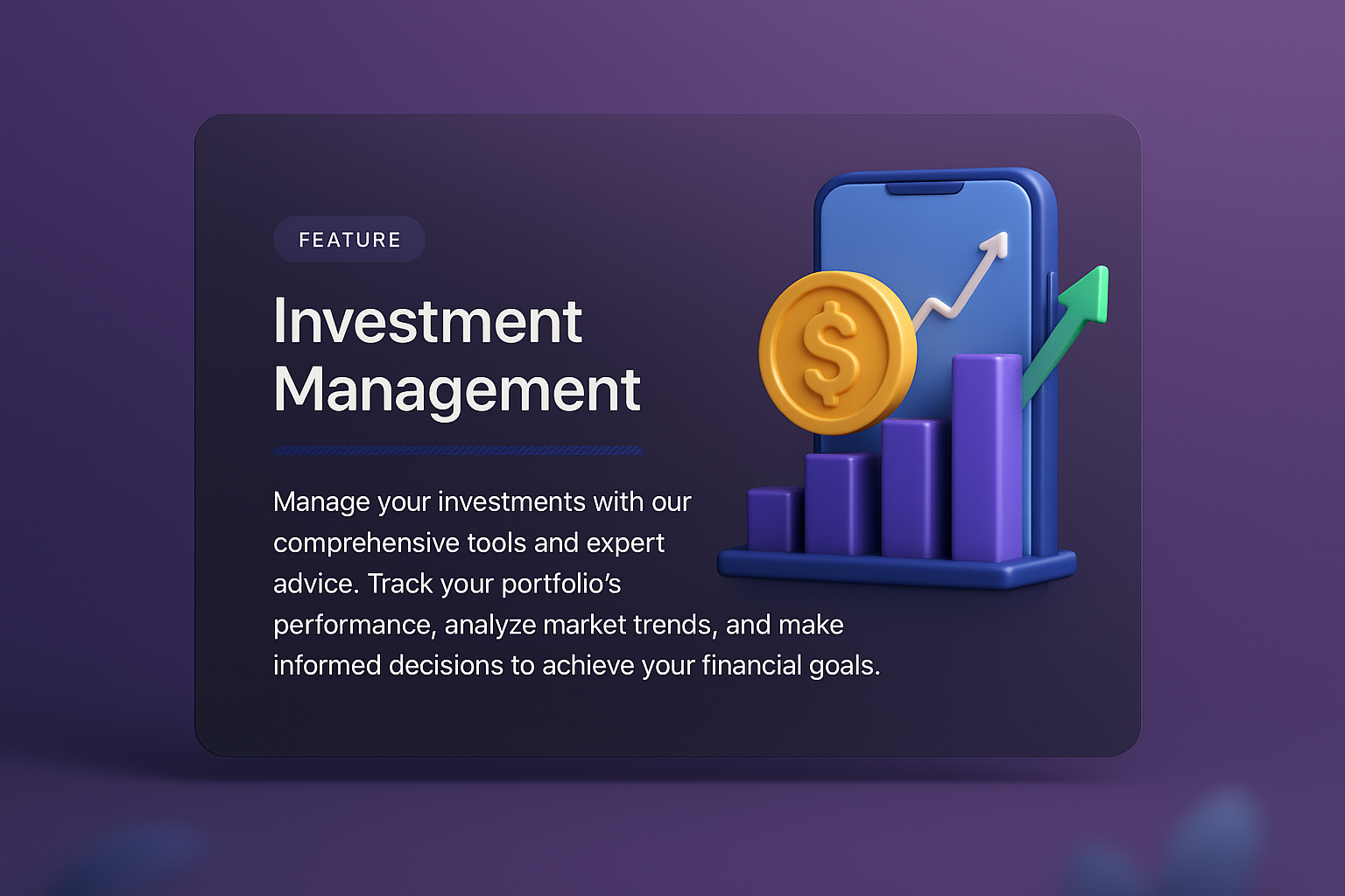 3D Web Design Integration for Investment Management Features