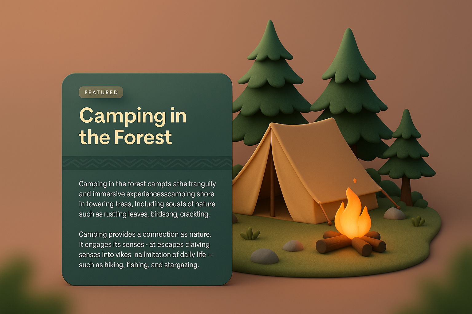 Camping in the Forest: A Serene Outdoor Experience
