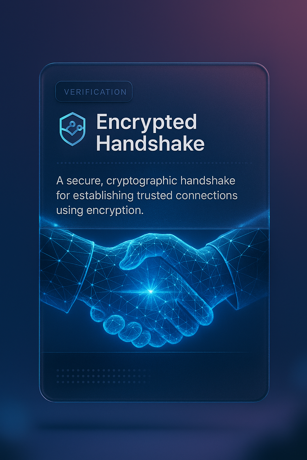 Visual Representation of Encrypted Handshake with Verification Elements