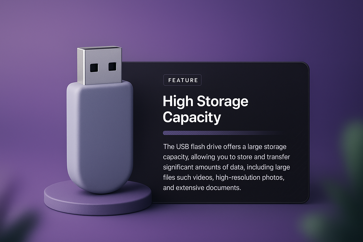 3D Web Design Featuring USB Flash Drive