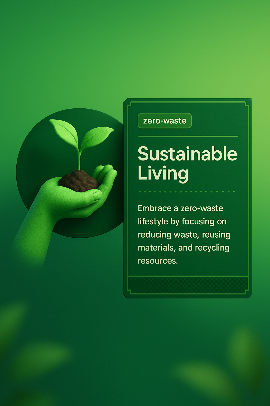 Eco-Friendly Collage Showcasing Sustainable Living Concepts