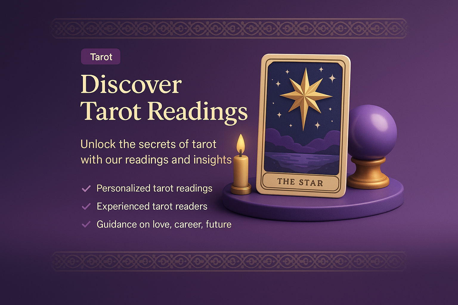 Engaging Tarot Reading Landing Page Design