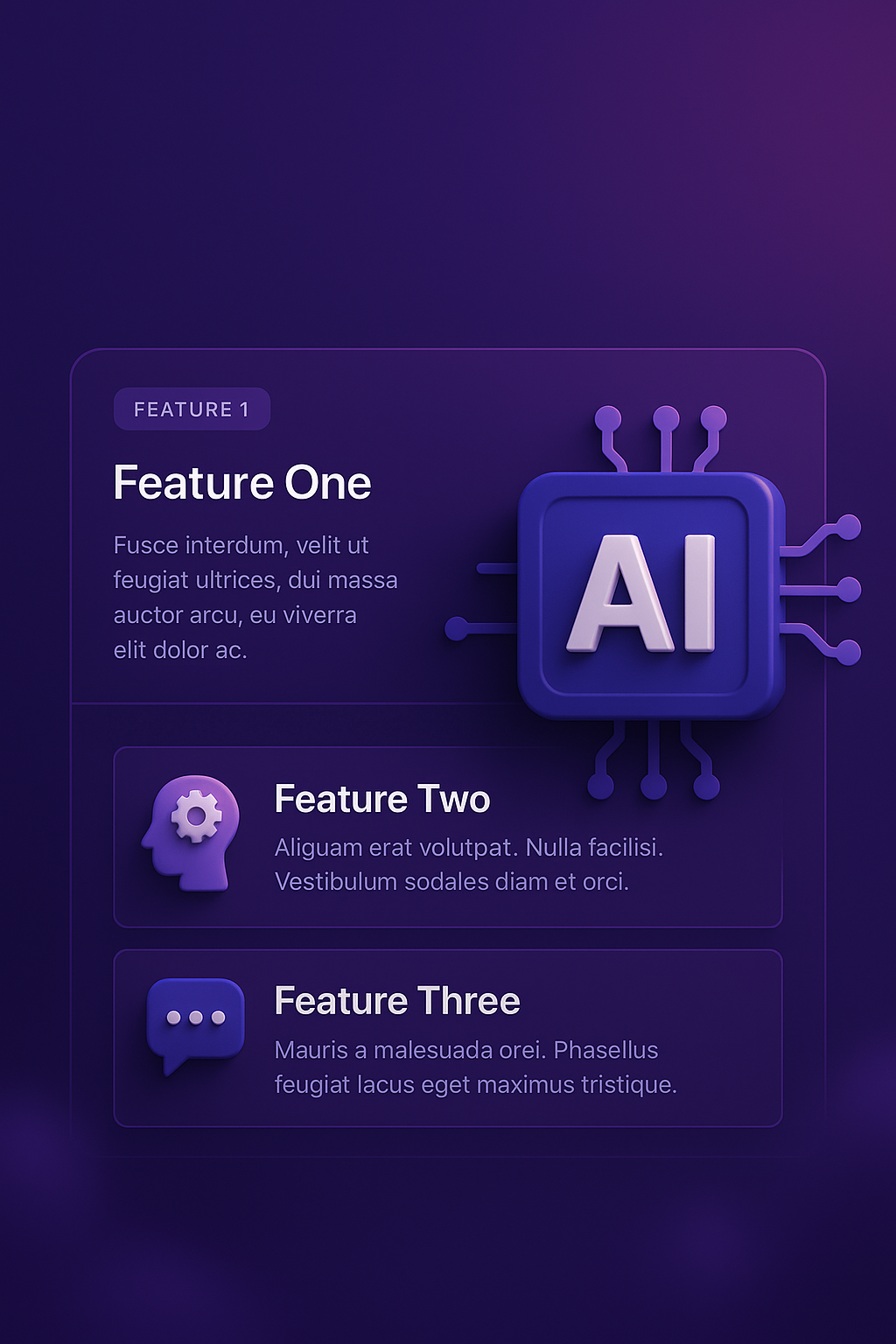 Futuristic Vector Design for Business Technology Communication