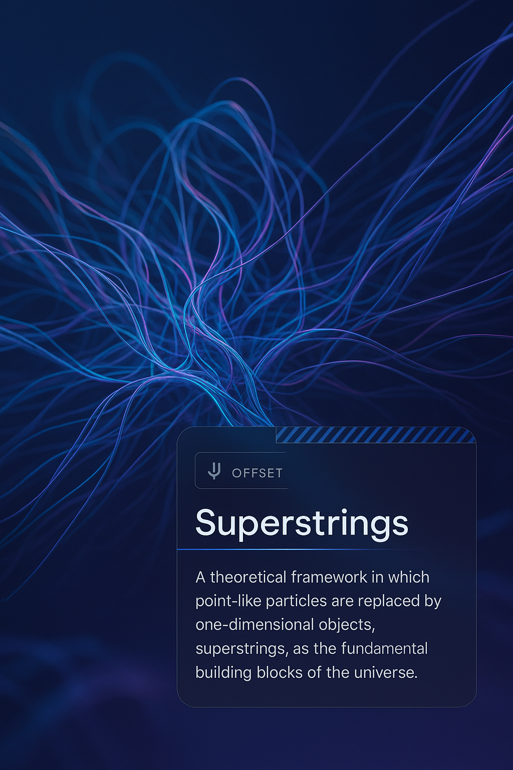 Conceptual Superstrings Artwork in Vibrant Colors
