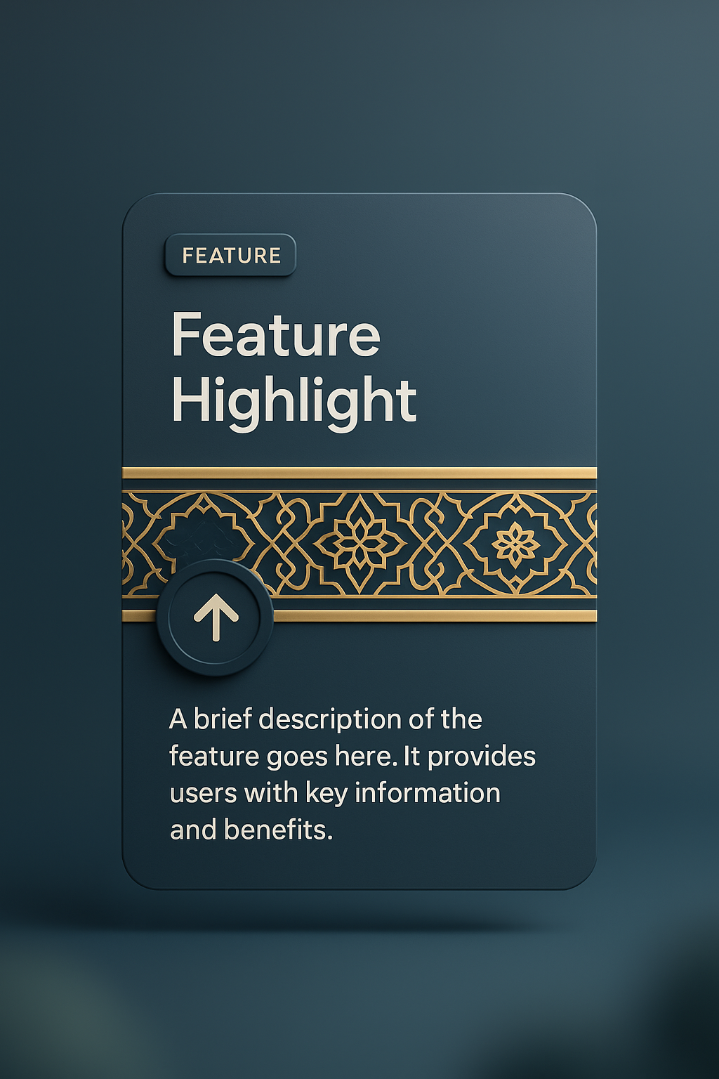 Luxurious Arabian Gold Pattern for Feature Highlight Blocks