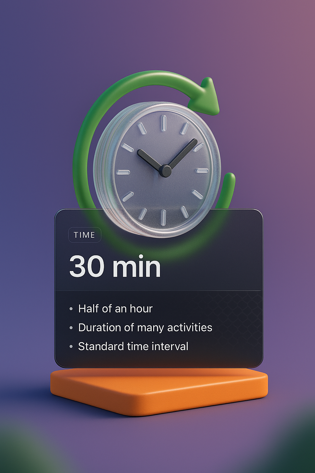 3D Web Design Concept Featuring Time Element