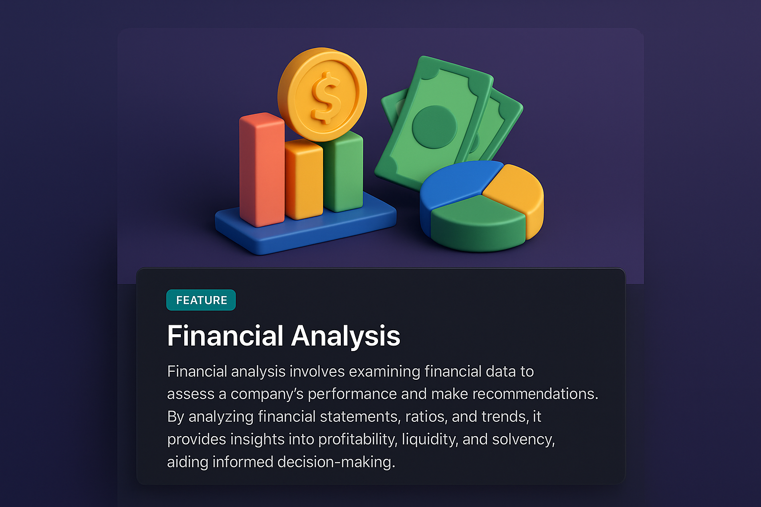 3D Financial Design for Web Page Integration