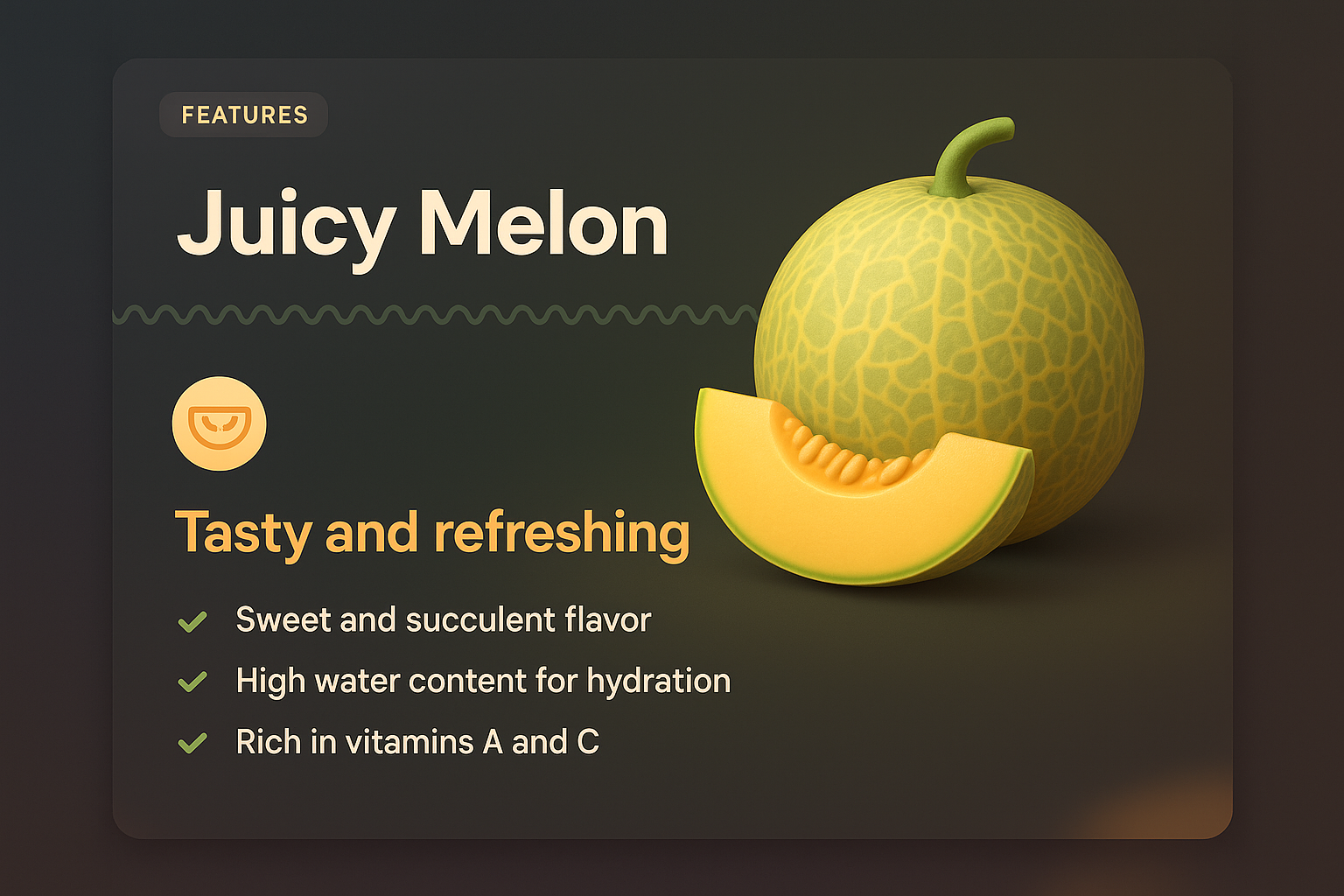 Juicy Melon 3D Landing Page Design